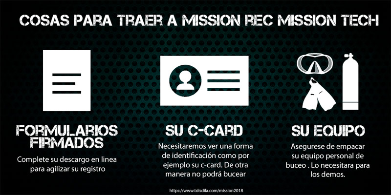 Cosas para traer a Mission REC Mission TECH